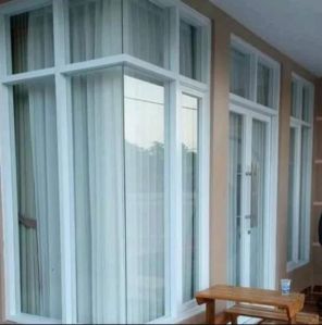 L Shape UPVC Window With Mosquito Net