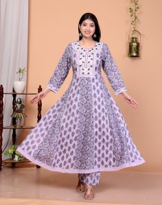 Rayon Palazzo Kurti Set