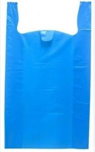 Blue Plastic Carry Bag