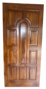 Carved Polished African Teak Wood Exterior Door, Color : Brown