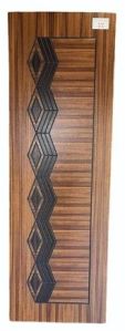 WPC Printed Bathroom Door, Color : Brown, Density : 5 Kg/m3