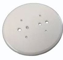 Plain 7 Inches Round Electrical Switch Plate, Color : White