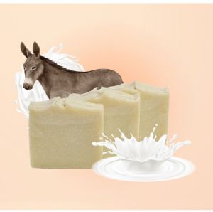 Loose Donkey Milk Soap, Color : Cream for Bathing