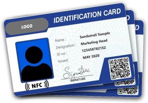 Printed PVC Identity Cards Standard