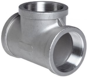 Polished Stainless Steel Socket Weld Tee, Color : Silver