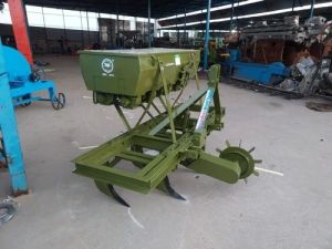 Semi Automatic 9 Tyne Mild Steel Seed Drill, Color : Blue