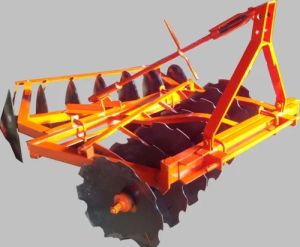 Mild Steel Polished Hydraulic Disc Harrow, Color : Orange