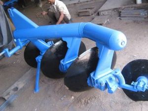 Mild Steel Mounted Disc Plough, Color : Blue for Agriculture Use