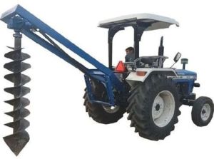 Semi-Automatic Mild Steel Tractor Mounted Post Hole Digger