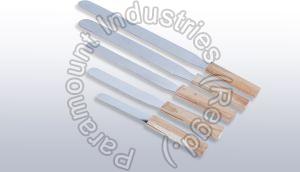 Ointment Spatula With Wooden Handle