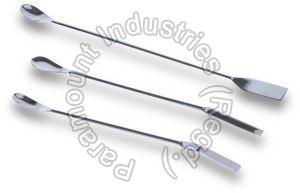 Stainless Steel Polished Spatula With PVC Handle For Laboratory