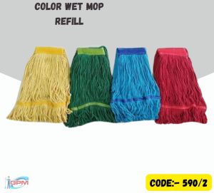 Cotton Multicolor Wet Mop Refill, Packaging Type : Plastic Packet