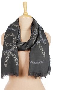 Chain Lurex All Over Scarf