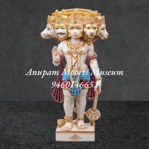 Marble Panchmukhi Hanuman Ji Statue