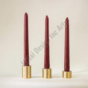 Brass Cylinder Candlestick Holder, Shape : Straight, Mounting Type : Tabletop, Sizes : 2 Cm Dia - 0.8