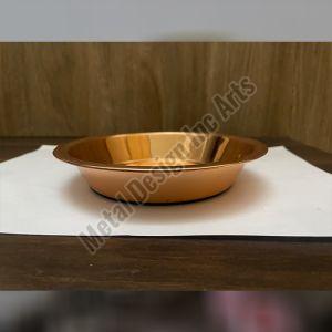 Hamerred Copper Pet Bowl Standard, 15 X 3.5cm Height