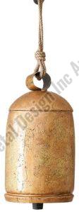 Polished Golden Cow Metal Bell For Christmas Hanging