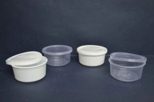 250 Ml Plastic Shrikhand Containers, Color : Creamy, Transparent