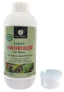 OrganicDews Liquid Fish Fertilizer for Plants - 1 Litre