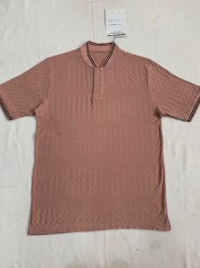 Mens Brown Plain T Shirt Casual Wear All Sizes, Packaging Type : Corrugated Boxes