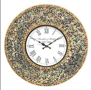 Stone Round Wall Clock, Display Type : Analog