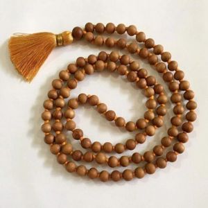 108 Bead Cow Dung Jap Mala, Color : Brown