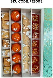 assorted mithai candle box