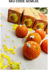 GCML01 Handmade Motichoor Laddoo Candle