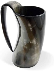 Plain Polished Horn Natural Mugs Modern For Drinkware