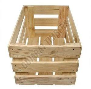 Pine Wood Crates Box Mulitsizes For Packaging Use