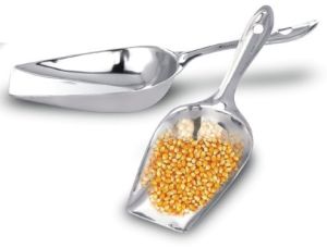 Polished Stainless Steel Scoop, Color : Silver For Home Use, Hotel Use