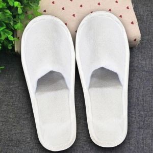 Plain Cotton Hotel Slipper, Outsole Material : Rubber