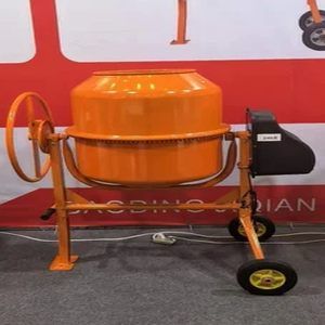 Mild Steel Concrete Mixer Machine, Color : Orange