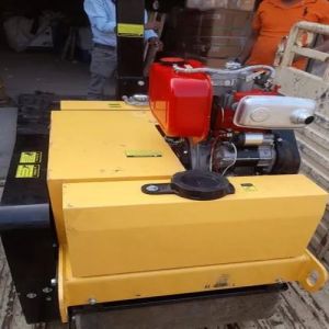 Semi Automatic Fuel Walk behind Roller Compactor, Color : Yellow