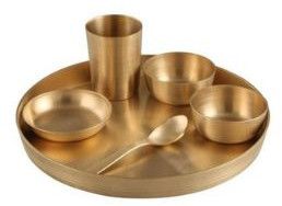 1.25kg Copper Thali Set