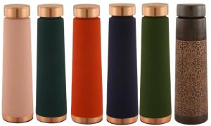 650ml Hydrate Copper Water Bottle, Color : Multicolor