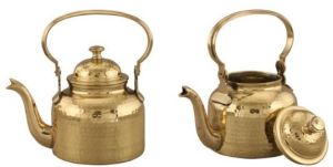 Brass Kettle, Color : Golden