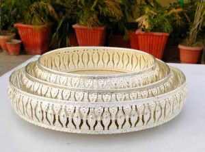 Iron Silver Dry Fruit Tray, Shape : Round