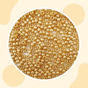 Golden Plastic Beads