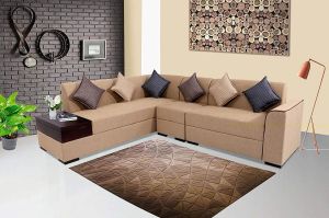 Rome 6 Seater Fabric L Shape Sofa Set