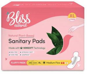 XL Fluffy Organic Sanitary Pads (6 Pads)