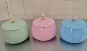 Pastel Metal Jars