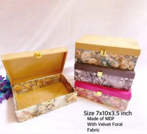 Velvet Floral Jewellery Gift Boxes