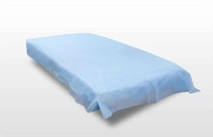 Plain PRPP+PE Disposable Bed Sheet, Color : Blue for Hospital