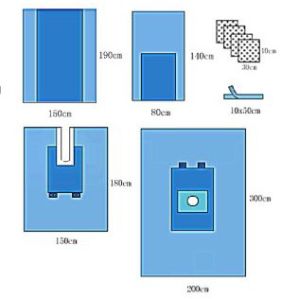 Non-Woven Plain Orthopaedic Extremity Pack, Color : Blue for Ophthalmic