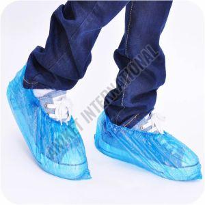Plain SPP/SMS/CPE Disposable Shoe Cover, Color : Blue