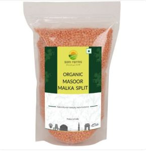 Organic Masoor Malka Split | 800 Gm