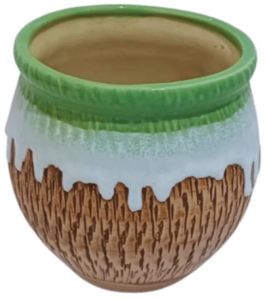 Fancy Pattern Genda Ceramic Pot