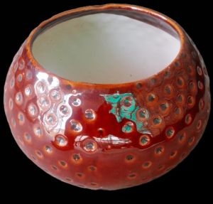 Round Dot Ceramic Planter