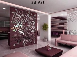 2D Partition Glass Art